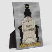 ハロウィンを祝う3匹のインパ フォトプラーク (側面)
