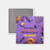 ハロウィンを365日楽しもう マグネット (正面/裏面)