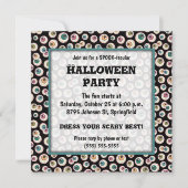 ハロウィンアイボールパーティー 招待状 (正面)