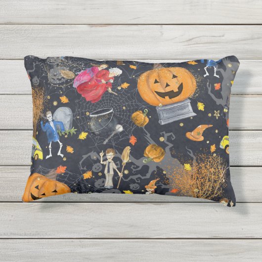 ハロウィンアクセント枕 アウトドアクッション (裏面)
