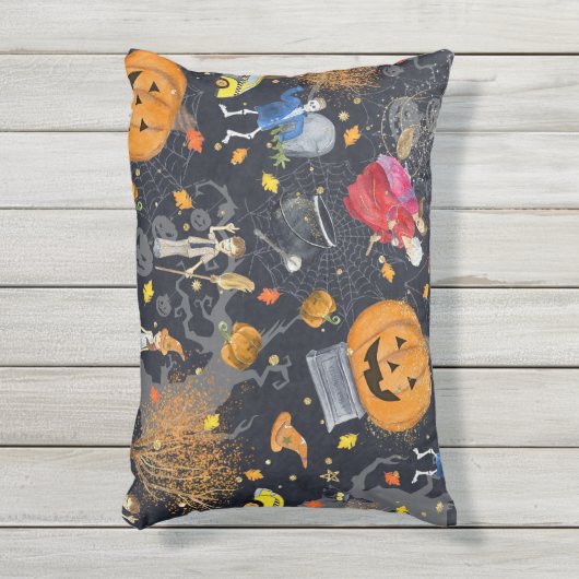 ハロウィンアクセント枕 アウトドアクッション (正面(縦))