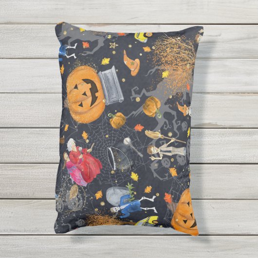 ハロウィンアクセント枕 アウトドアクッション (裏面(縦))