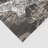 ハロウィンアジサイとクロスヴィンテージブックページ 薄葉紙 (詳細)