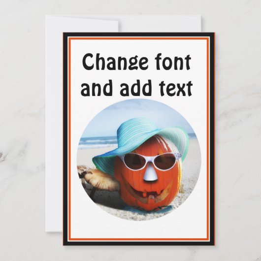 ハロウィンアットザビーチ カード (正面)