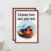 ハロウィンアットザビーチ カード (正面/裏面インサイチュ)