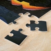 ハロウィンアニメの魔女とジャック・オランタン ジグソーパズル (側面)