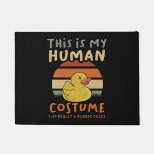 ハロウィンアヒル ドアマット