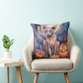 ハロウィンアビシニアン猫カボチャ怖い クッション (椅子)