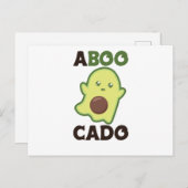 ハロウィンアボカドのアボカドおもしろいスピリット ポストカード (正面/裏面)