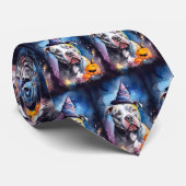 ハロウィンアメリカ(犬)スタッフォードとカボチャ ネクタイ (ロール)
