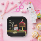 ハロウィンアリスin the wonderland tea timeプレート ペーパープレート (パーティー)