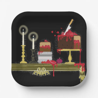 ハロウィンアリスin the wonderland tea timeプレート ペーパープレート