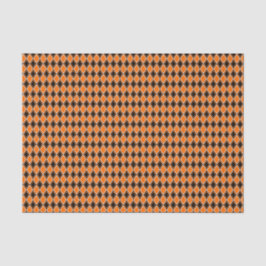 ハロウィンアーガイル – ブラック&オレンジダイヤモンド 薄葉紙