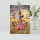 ハロウィンアートの10月の幻想の野原 カード (スタンド正面)