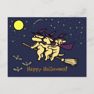 ハロウィンイエローラブラドールライダー！ ポストカード