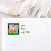 ハロウィンイタリアングレイハウンドのラベル ラベル (インサイチュ)