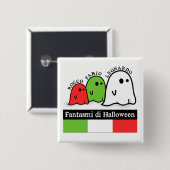 ハロウィンイタリアン幽霊たち、ファンタジミ・ディ・ハロウィーン 缶バッジ (正面&裏面)