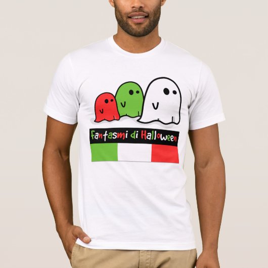 ハロウィンイタリアン幽霊たち、ファンタジミ・ディ・ハロウィーン Tシャツ (正面)