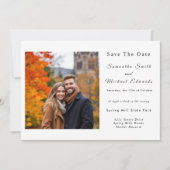 ハロウィンイブの夜の結婚式　保存日 招待状 (正面)