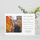 ハロウィンイブの夜の結婚式　保存日 招待状 (スタンド正面)