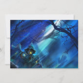 ハロウィンイブの夜の結婚式　保存日 招待状 (裏面)