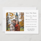 ハロウィンイブの結婚式 Save The Date 招待状 (正面)