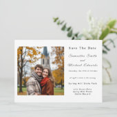 ハロウィンイブの結婚式 Save The Date 招待状 (スタンド正面)