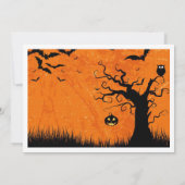 ハロウィンイブの結婚式 Save The Date 招待状 (裏面)