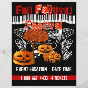 ハロウィンイベントまたは秋のイベントのチラシ チラシ