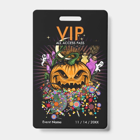 ハロウィンイベントVIPアクセスパスバッジ バッジ (正面)