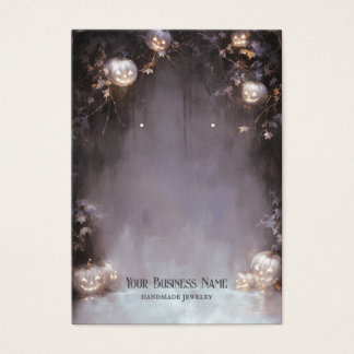 ハロウィンイヤリング表示カード