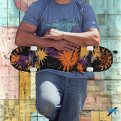 ハロウィンインスパイアグラフィティ(日が差すこと模様) スケートボード