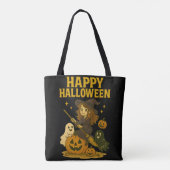 ハロウィンウィッチのお祝い トートバッグ (裏面)