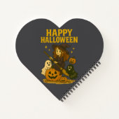 ハロウィンウィッチのお祝い ノートブック (裏面)