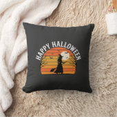 ハロウィンウィッチの夕焼けデザイン_1 クッション (ブランケット)
