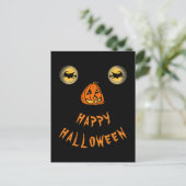 ハロウィンウィッチの目とパンプキンの鼻 ポストカード (スタンド正面)