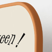 ハロウィンウィッチカボチャ飛んでいるピックボールパドル ピックルボールラケット (左詳細)