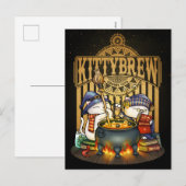 ハロウィンウィッチキャッツ子猫醸造 シーズンポストカード (正面/裏面)