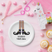 ハロウィンウィッチキュートシンプルなお洒落靴 ペーパープレート (パーティー)