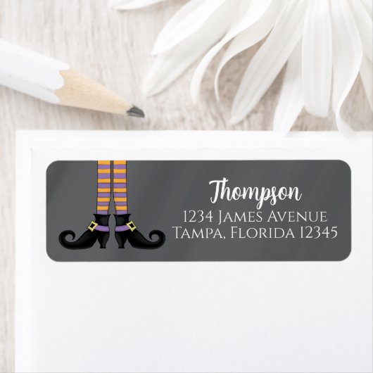 ハロウィンウィッチシューズお洒落キュイ ラベル (インサイチュ)