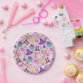 ハロウィンウィッチズテーマ ペーパープレート (パーティー)