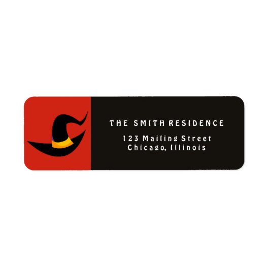 ハロウィンウィッチハット ラベル (正面)