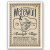 ハロウィンウィッチポーション薬用ボトルラベル シール (正面)