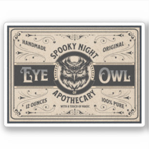 ハロウィンウィッチポーション薬用ボトルラベル シール