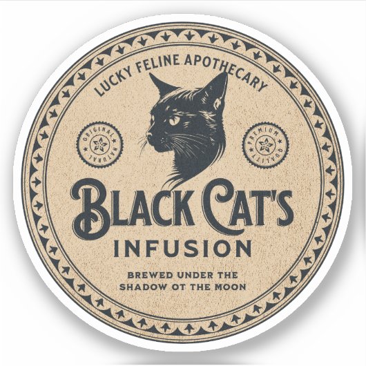 ハロウィンウィッチポーション薬用ボトルラベル シール (正面)