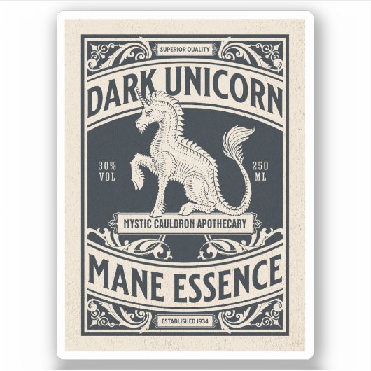 ハロウィンウィッチポーション薬用ボトルラベル シール (正面)