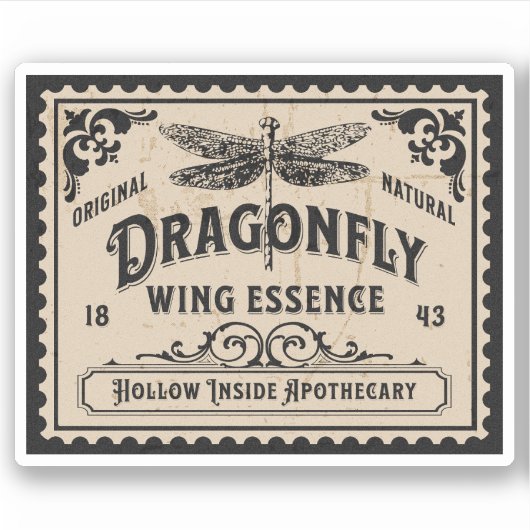 ハロウィンウィッチポーション薬用ボトルラベル シール (正面)