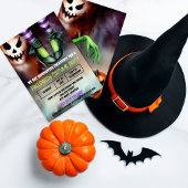 ハロウィンウィッチ幽霊衣装パーティー 招待状