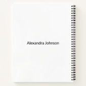 ハロウィンウィムシー:帽子のカボチャ猫 ノートブック (裏面)