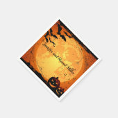 ハロウィンウェディングレセプションパーソナライズ紙 スタンダードカクテルナプキン (角)